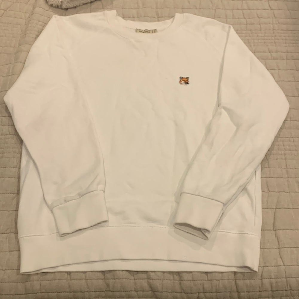 Maison kitsune crewneck sweatshirt